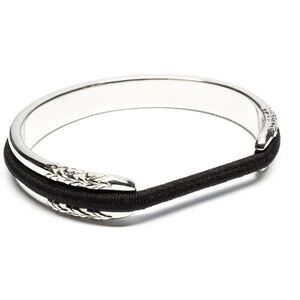 Maria Shireen Bittersweet Floral Silver Hair Tie Bracelet